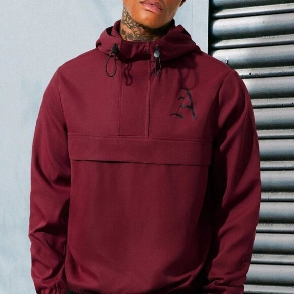 Red Mens Hooded Jacket